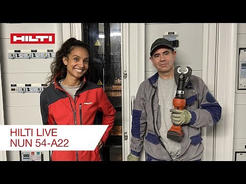 HILTI LIVE Découvrez la nouvelle sertisseuse coupe-câble SANS FIL hyper compacte NUN 54-A22