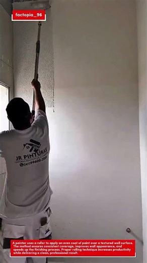 Satisfying Wall Painting Transformation – Smooth Roller Technique for Perfect Coverage