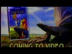 The Lion King vhs commercial 1995