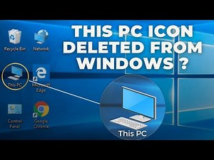 This PC Icon Deleted? Wapas kaise laye | How To Get Back This PC Icon on windows 10 | Tech Trazze