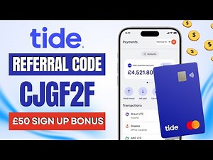 Tide Referral Code (2026) - Use Code CJGF2F For £50 CASHBACK When Opening Tide Business Account!