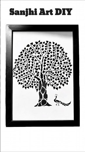 Sanjhi Art DIY | Folk Art Painting #folkartpainting