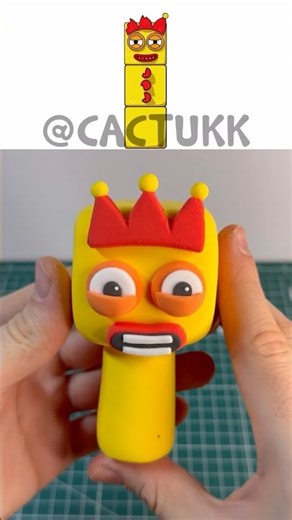 I made My Sprunki OC: Three (from Numberblocks) #sprunki #sprunkioc #art #clay ⁨‪@cactukk‬