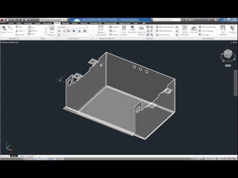 Precise 2 Unfold Sheet Metal Model in AutoCAD sample 3