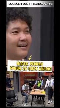 Nopek pernah minum 25 obat anjing #laporpak #nopeknovian #shorts