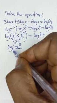 How to Solve Logarithmic Equation Fast || Easy Steps Guide