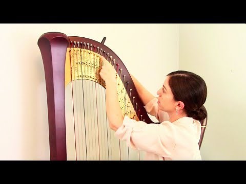 Replacing a Wire Harp String, Harp Care, Maintenance, and Repair #13