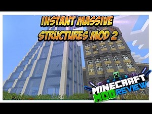 Instant Massive Structures Mod 2 (Crea Edificios, Casas, Montañas Rusas) Minecraft 1.8/1.7.10