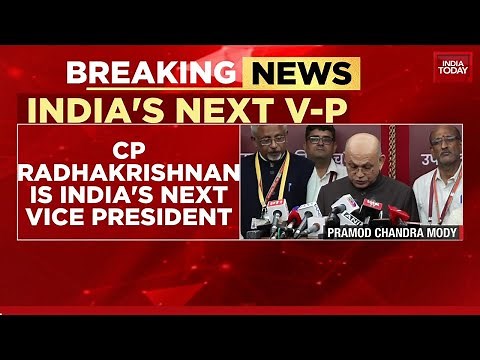 CP Radhakrishnan Becomes India's 15th Vice President | Vice President Elections 2025