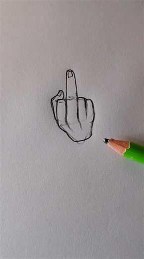 This Is Why Your Middle Finger Looks Off 👀 #foryou #art #shorts #howtodraw #easyartlover #drawing
