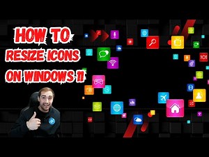 How to Resize Desktop and Taskbar Icons on Windows 11!