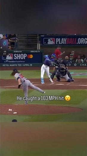 Holmes catches 103mph hit!