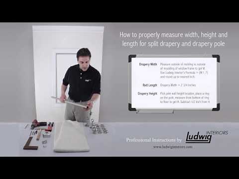 Step 1: How to Measure Height, Width & Length of Drapery & Rods for Installation