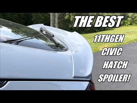 2022-2024 Civic Hatchback OEM Ducktail Spoiler - Detailed Install DIY