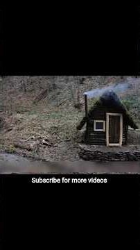 He Built an Amazing Survival Cabin in the Snow Using Only Wood! ❄️🏡 #undergroundvillage