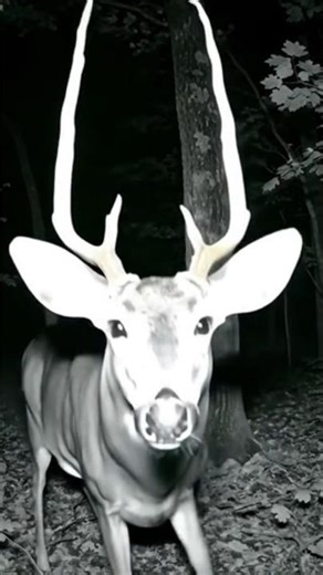 Silent Deer in the Night Forest | Calm Wildlife POV 🌙🦌
