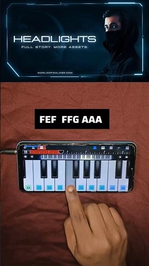 Alan Walker - Headlights ✨ | Easy Piano Tutorial 🎹