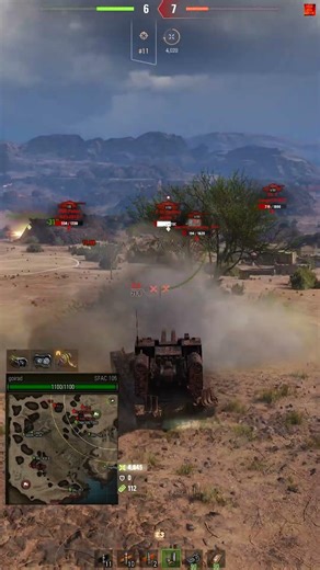 SFAC 105 MONSTER DMG 7613 dmg 2 kills 1686 exp Ultra HD 4K World of Tanks Epic Replay WOW! #Shorts 3