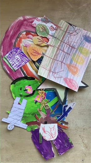 DIY Collage Frame Using Kids’ Drawings | Easy Tutorial
