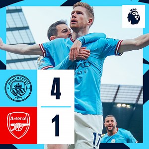 Goals from De Bruyne, Stones and Haaland put Arsenal to the sword in Premier League title clash! 💪 Here's how it happened 👇 | Manchester City