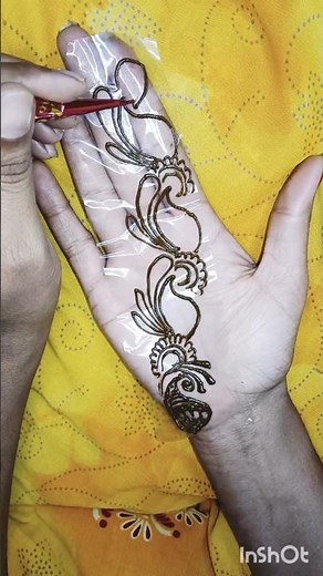 simple and attractive mehandi design, easy mehandi design,simple trick, easy trick#mehndi #viral#art