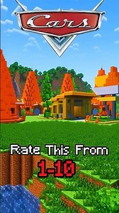 Build Cars Motel 🚗 #cars #pixar #minecraft #minecraftshorts