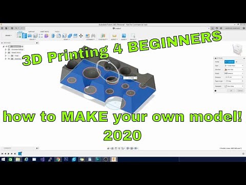 3D Printing for beginners - 2020 - How to MAKE MODELS to 3D Print for FREE
