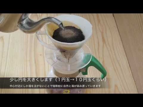 コーヒーの淹れかた（コーノ式）