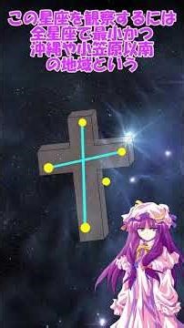 星座解説 みなみじゅうじ座 #ゆっくり解説 #星座 #shorts