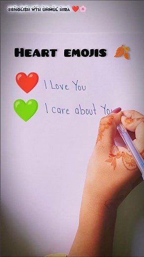 Heart ❤️ emoji # l love you ❤️🍂# l care about you...