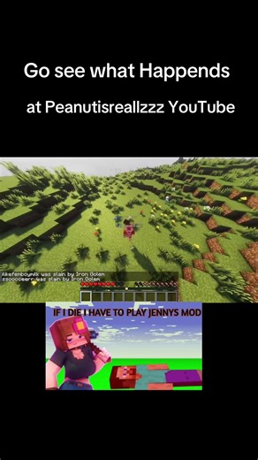 #mincraftchallenge #minecraft #mincraftmemes #shorts manhunt but with Jenny