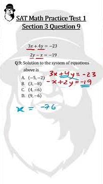 SAT Math - Simultaneous Equations