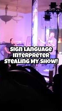 Fun times with the ASL interpreter. #standupcomedy #funny #asl #signlanguage #comedian