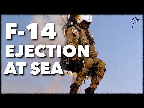 F-14 Crew Eject at Sea!