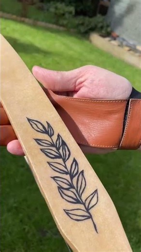 Hard maple recurve, with oak riser & rawhide backing