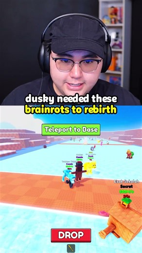 Dusky Needed These Brainrots To Rebirth #roblox