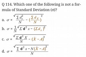 Q 114. Which one of the following is not a formula of Standard ... | Filo