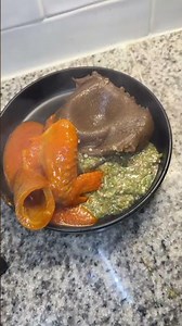 Okro soup with fufu 😋 #subscribemychannel