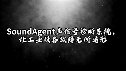 大型旋转机械声信号分析处理与故障诊断模块SoundAgent