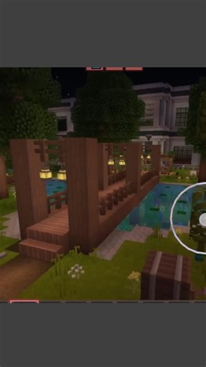 Realistic Minecraft Village Farming Scene 😍 Beautiful Lake & Nature Build 4K #short #feed