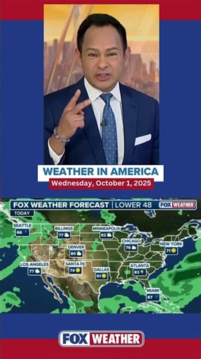 Weather in America: October 1, 2025