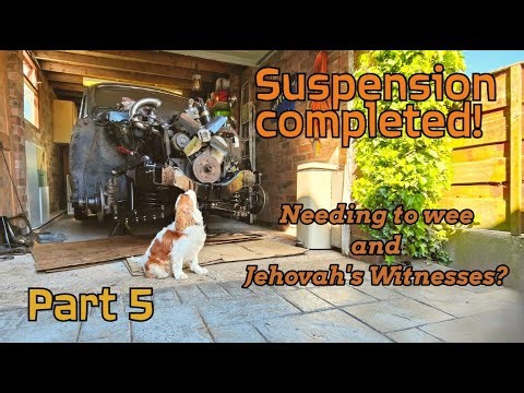 SUSPENSION FINISHED! Rover P4 100 Rustoration. Shocks, Springs, needing a wee and Jehovah's?