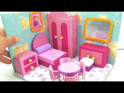 barbie house making|How to make barbie house Easy|Cardboard house #1