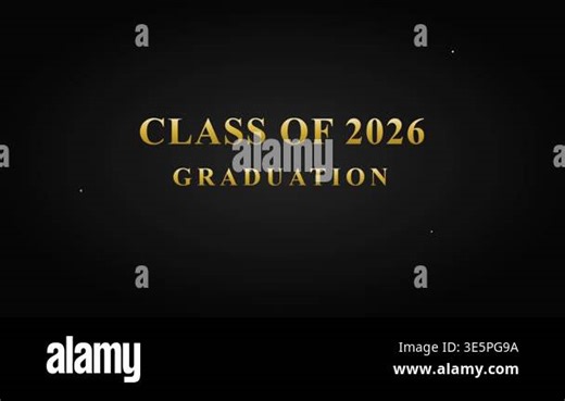 Graduation ceremony for the class 2026 Stock Video Footage - Alamy