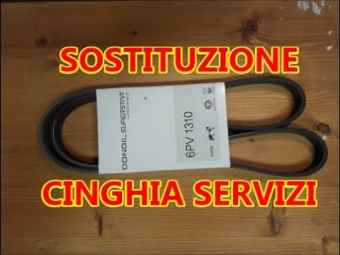 Replace the service belt on a 1300 MultiJet Fiat IDEA.