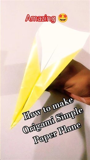 Amazing 🤩, How to make Origami Simple Paper Plane