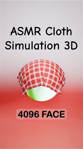 3D Cloth Simulation - Satisfying ASMR Animation ✨