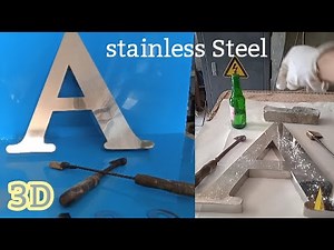 How to make a stainless steel letter?#steel_letters_making#Handcrafted_stainless_steel_letters