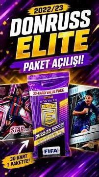 30 KARTLIK DONRUSS ELITE PAKETİ AÇTIK! #collection #panini #fifa #football #cards