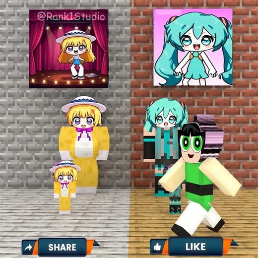 Do you want Sprunki Buttercup to choose Sprunki Phoebe’s family or Sprunki Hatsune Miku’s family? 🤔